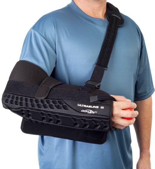 Donjoy shoulder brace ultrasling iii jpg