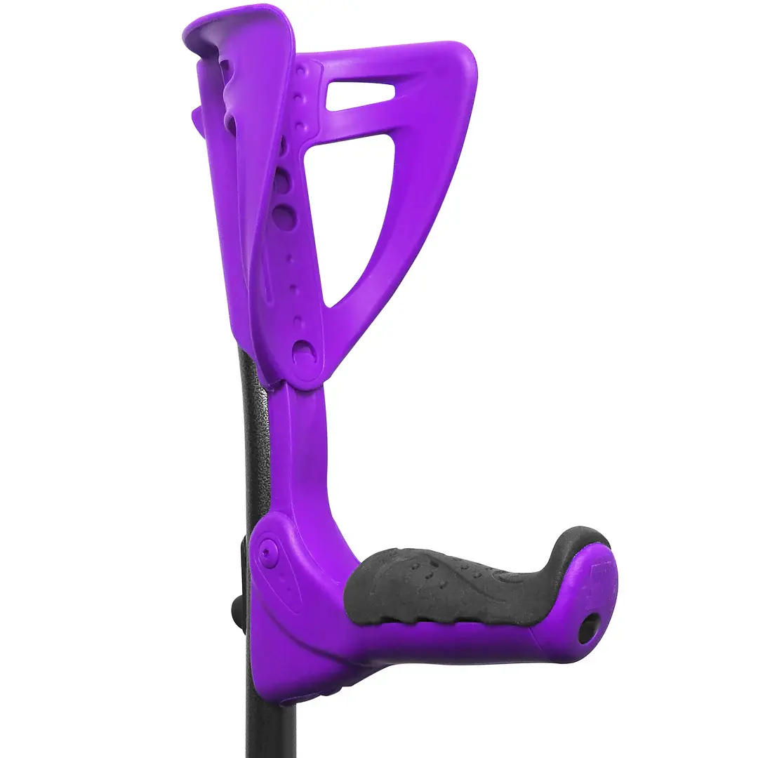 Fdi ergotech adjustable crutches single black purple 2