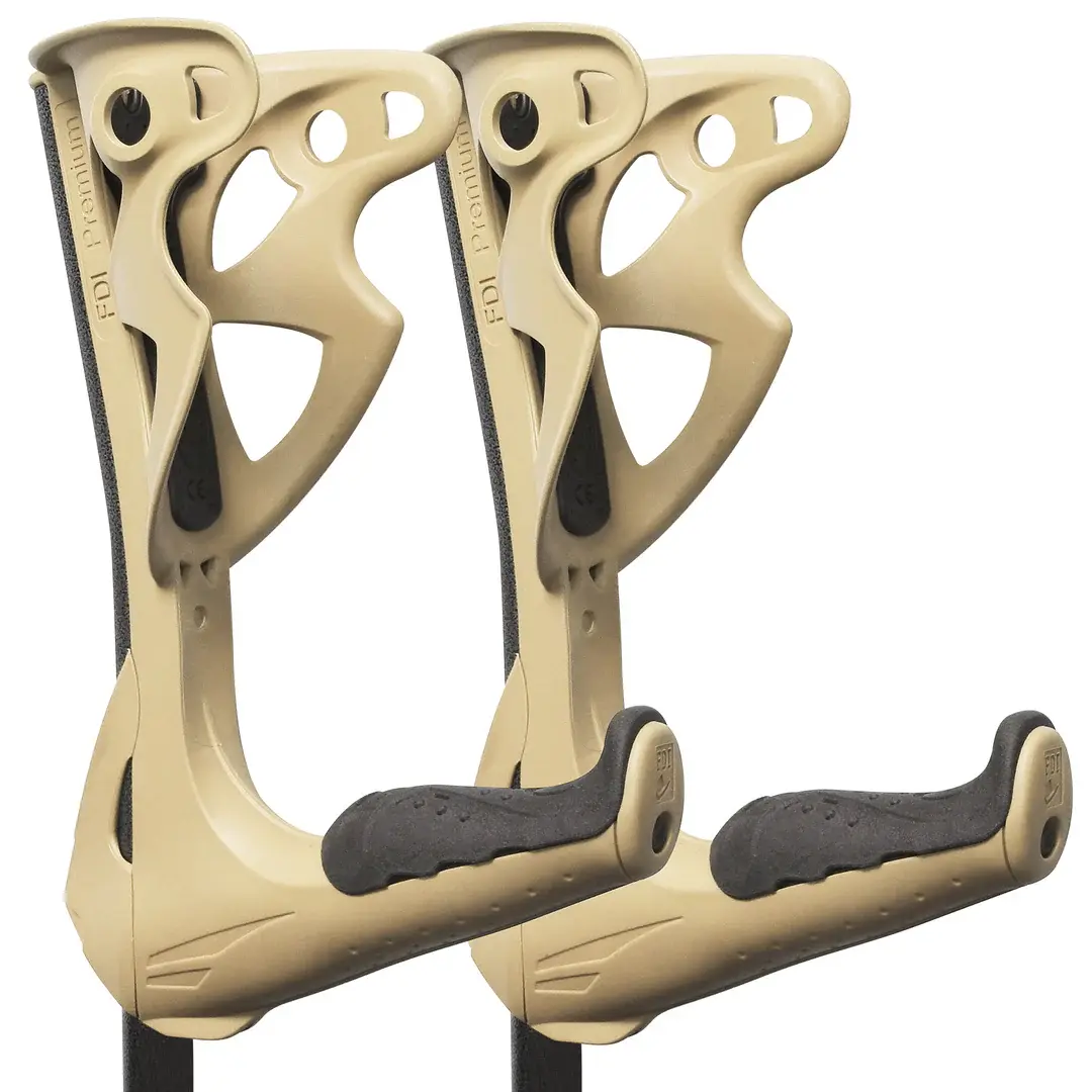 Fdi premium crutches var image pair black beige 2 1