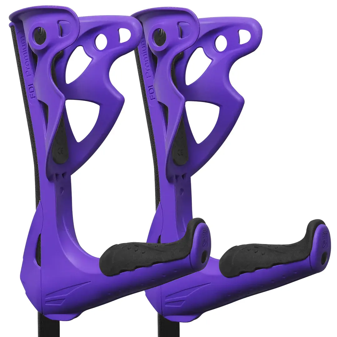 Fdi premium crutches var image pair black purple 2
