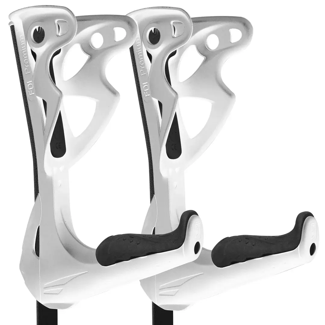 Fdi premium crutches var image pair black white 2