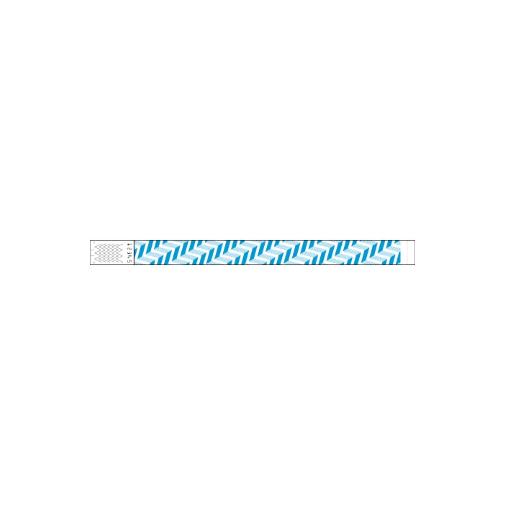 Neon Blue Chevron