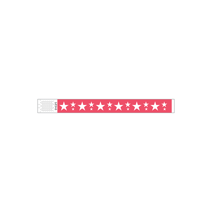 Reverse stars red 25mm
